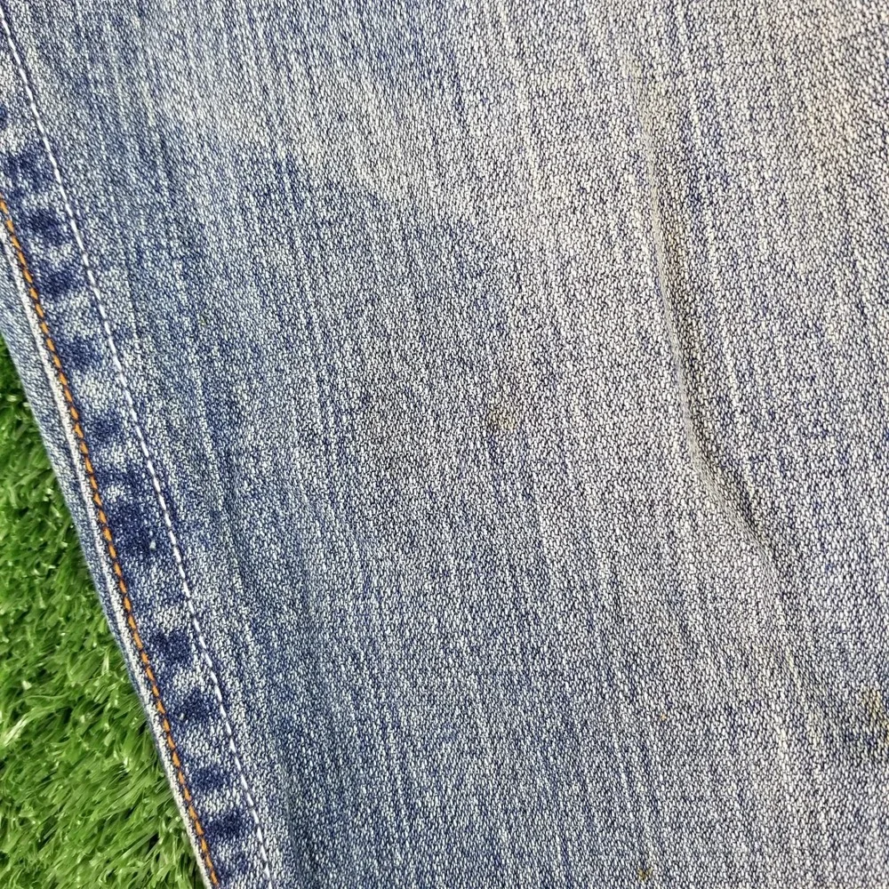 Vintage True Religion Jeans Joey Embroidered Dragon 38x33 Blue Denim Flare 90s